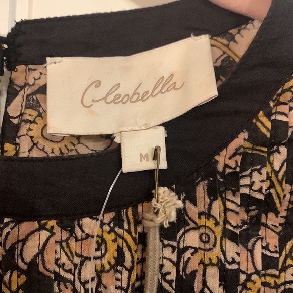 Cleobella Anthropologie Long Sleeve Top Rafi Lace Black Motif Size Medium NWT - Picture 9 of 16